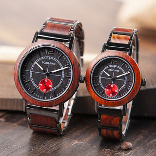 Couple wooden watch